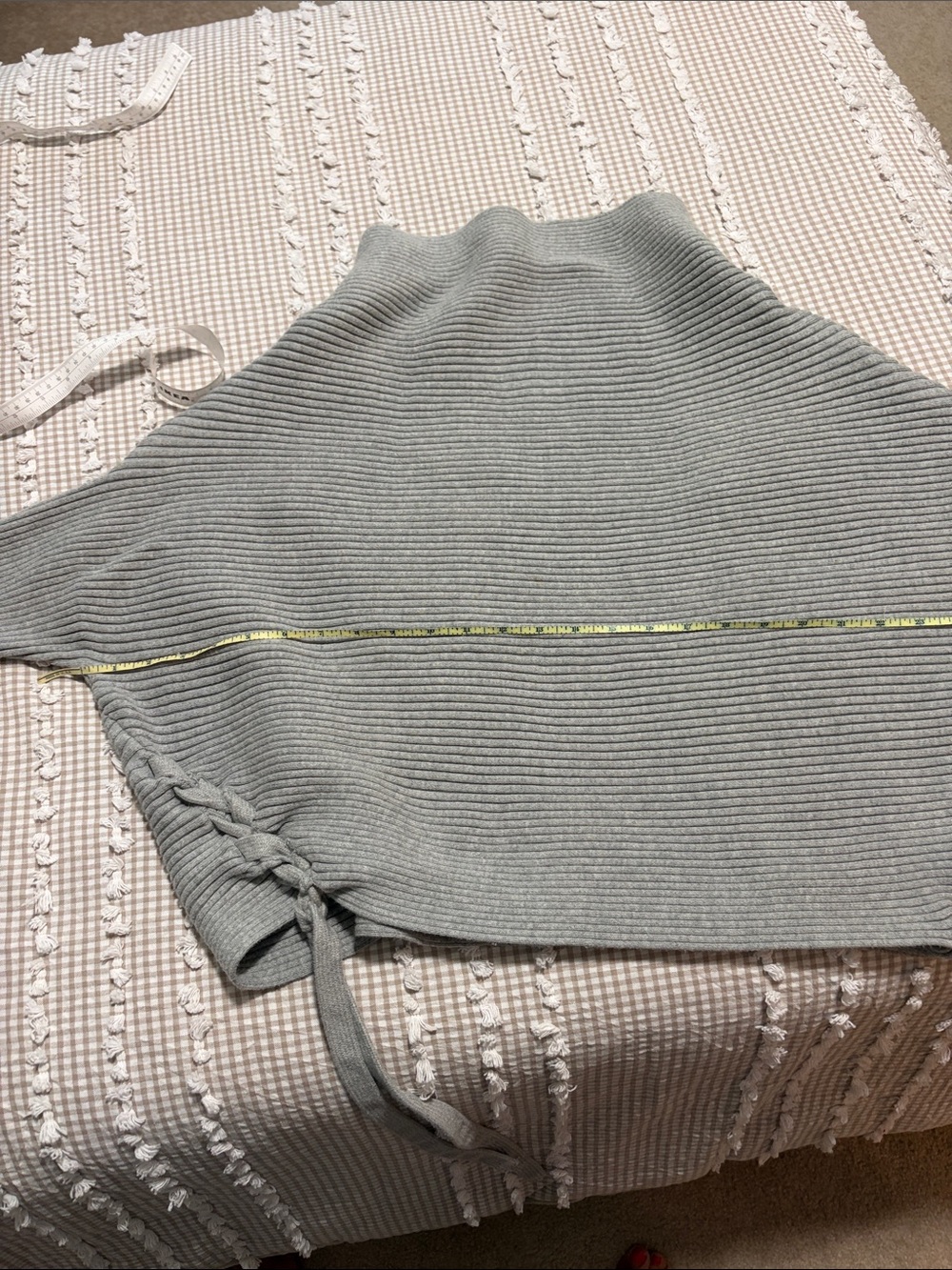 designers Remix Gray Ribbed cowl  Sweater - Picture 8 of 10